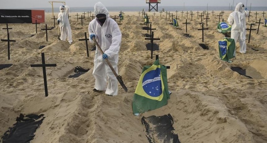 Brasil superó los 450.000 muertos y se teme a una tercera ola