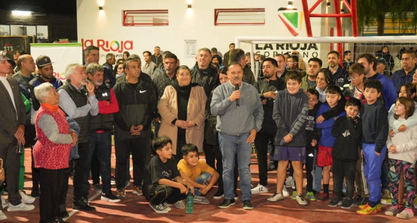  Quintela y Molina inauguraron centro deportivo 