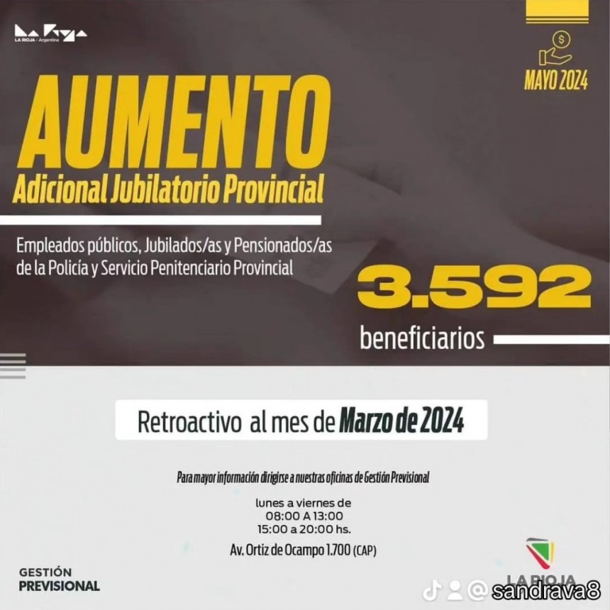 Se incrementó el adicional jubilatorio para empleados estatales