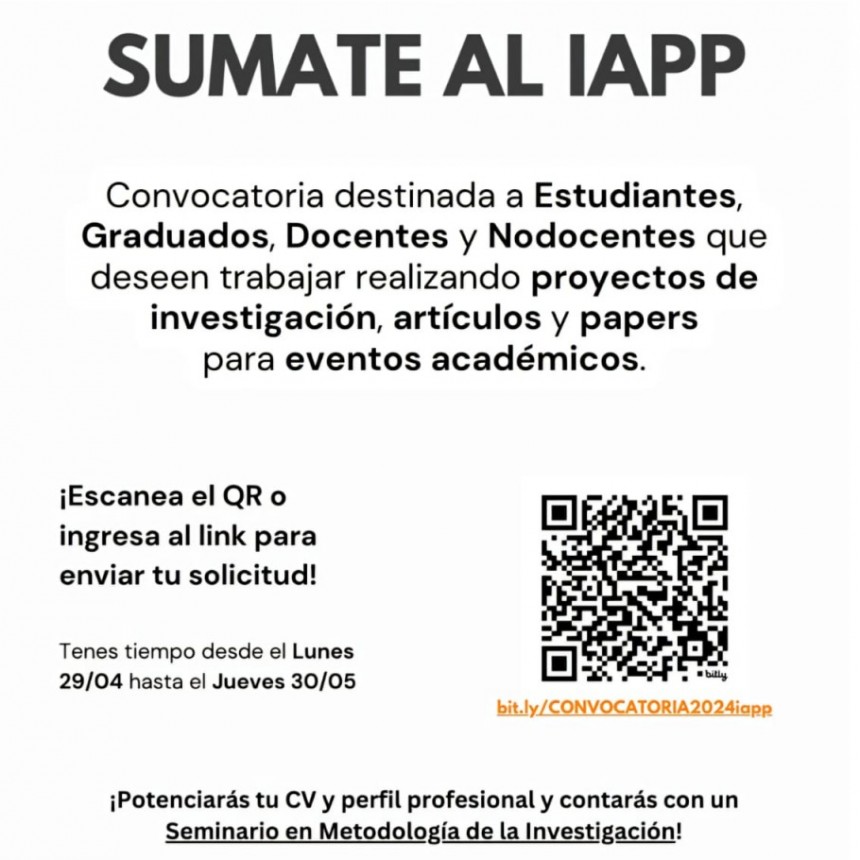 Invitan al Seminario de Metodología de la Investigación