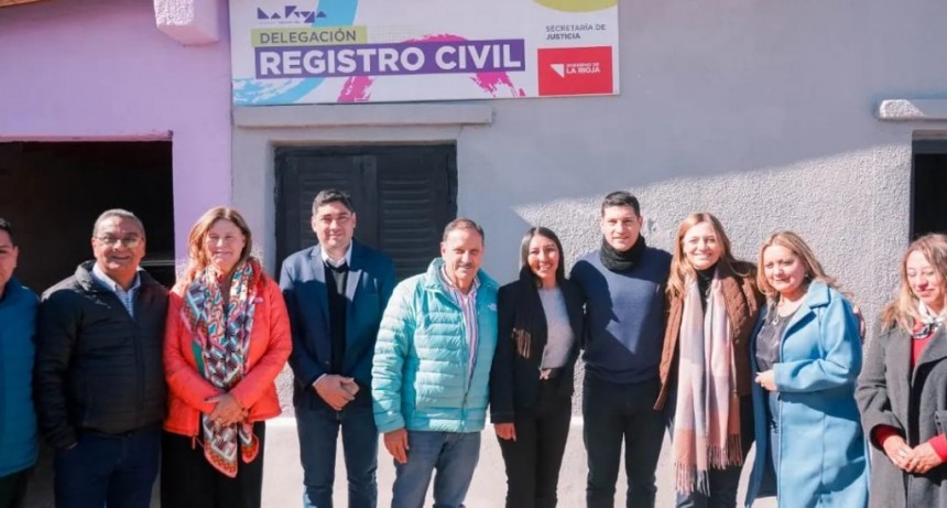 Inauguran oficina del Registro Civil en Bajo Jagüe