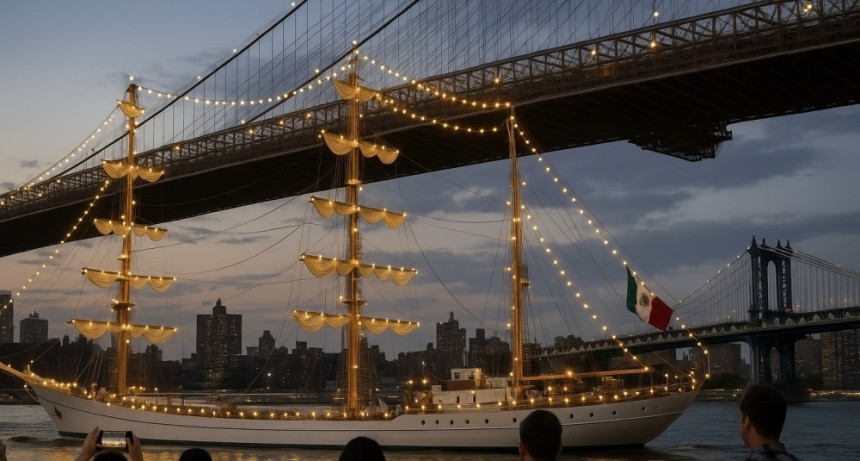 Inédito: Un buque mexicano causó una tragedia en el mítico Puente de Brooklyn