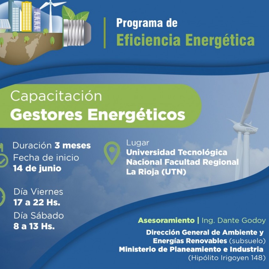 Se capacitará en gestión energética a profesionales de las ingenierías