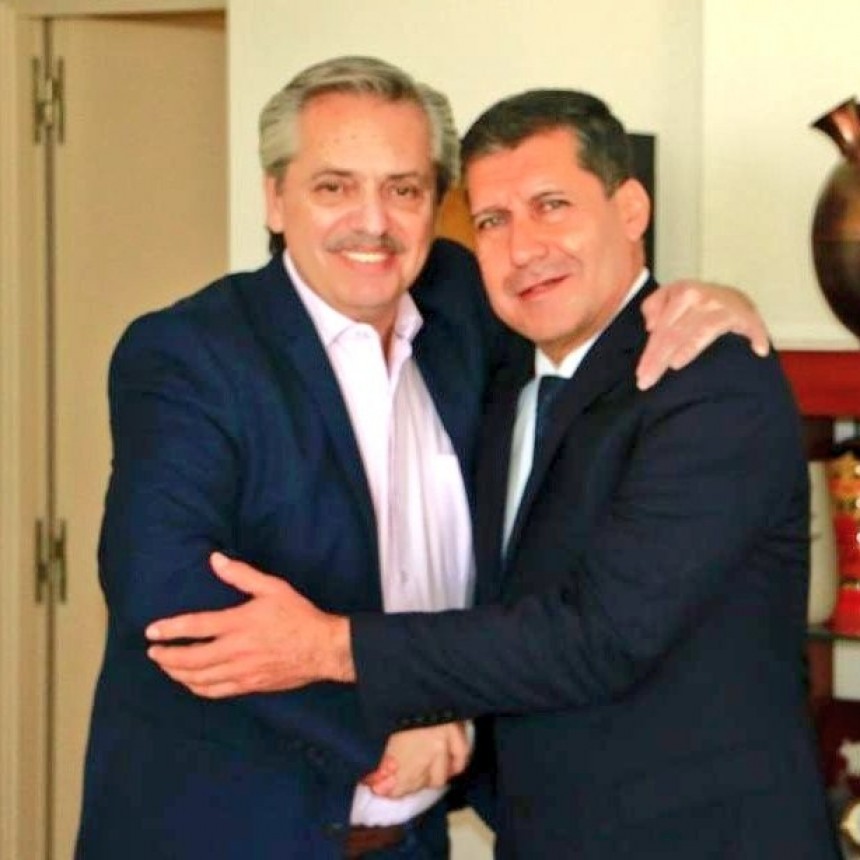 Sergio Casas le expresó a Alberto Fernández el apoyo a su formula con Cristina