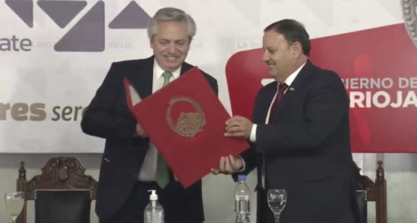 Alberto Fernández en La Rioja