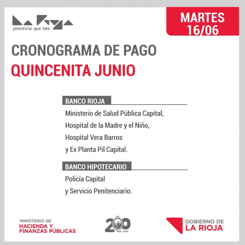 Comienza el pago de la quincenita