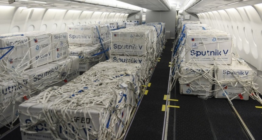 Llegaron a Argentina 815.150 dosis de la Sputnik V