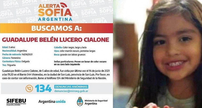 Desesperada búsqueda de una niña en San Luis