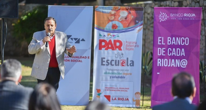 Programa Alimentario Riojano Escuelas beneficiará a más de 72 mil estudiantes 