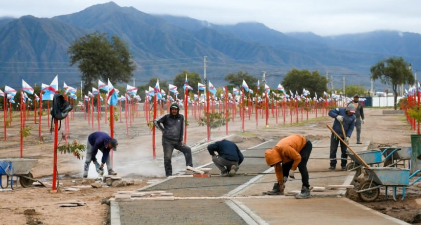 Avanzan las obras en el Parque de la Familia en la zona sur
