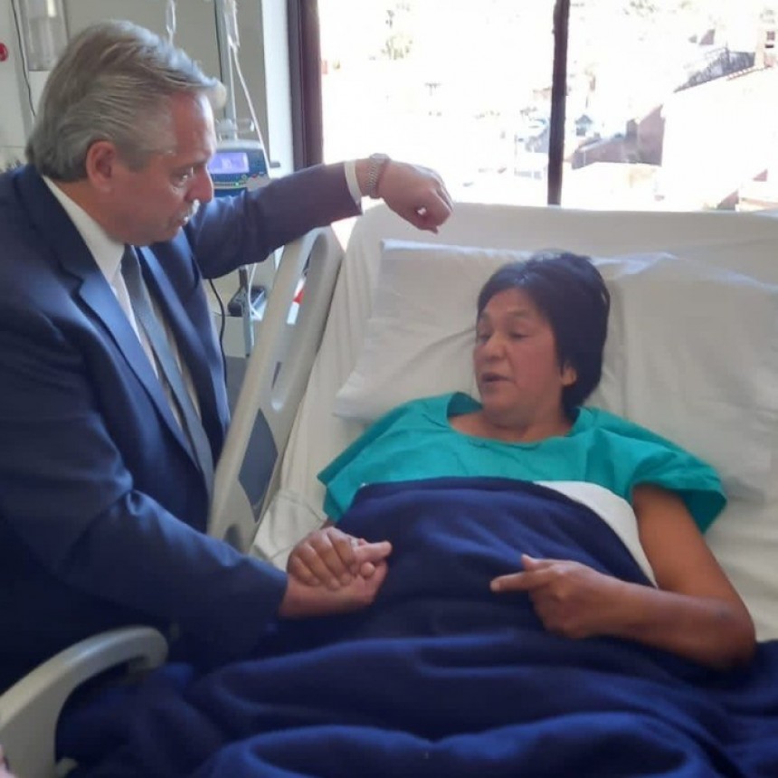 El Presidente visitó a Milagro Sala: 