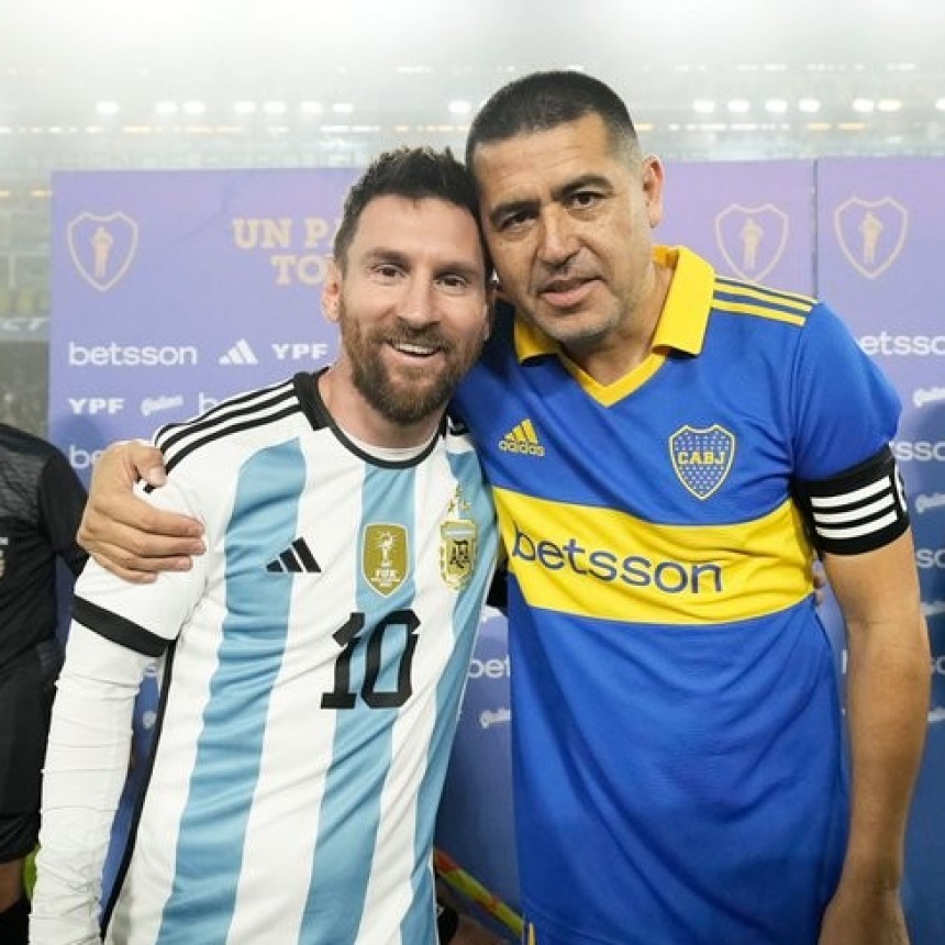  Despedida de Riquelme: La presencia de Messi y el homenaje a Diego Maradona 