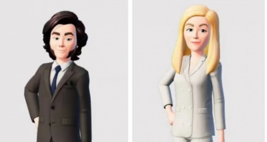   Milei compartió los avatares de el y su hermana luego de la reunión con Zuckerberg