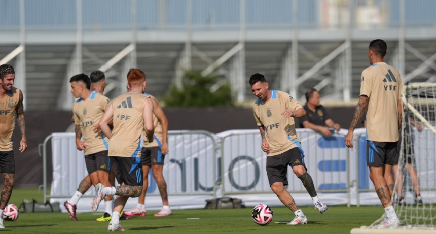  Fútbol: la Selección Argentina se prepara para el amistoso con Ecuador 