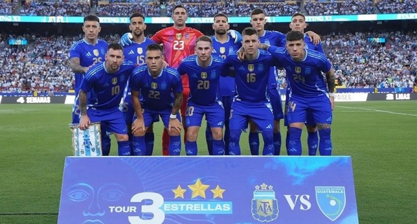    Argentina goleó 4-1 a Guatemala en su última prueba antes de la Copa América