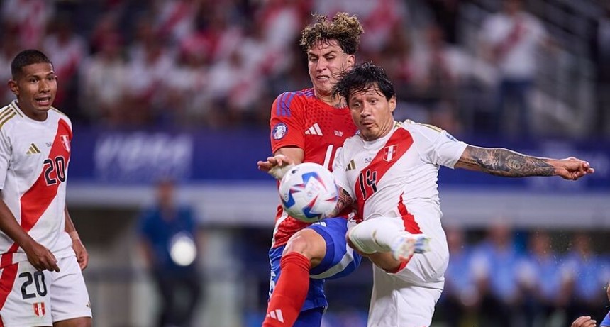 Por el grupo de Argentina, Chile y Perú empataron sin goles