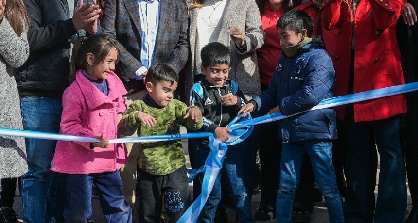 Quintela inauguró el Espacio de Primeras Infancias en el barrio Juan Domingo Perón