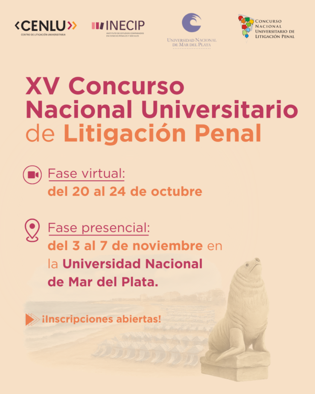 Invitan a participar de la XV edición del 