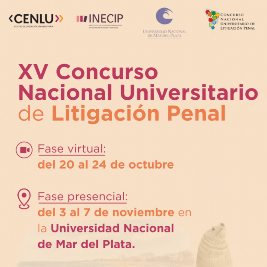 Invitan a participar de la XV edición del 