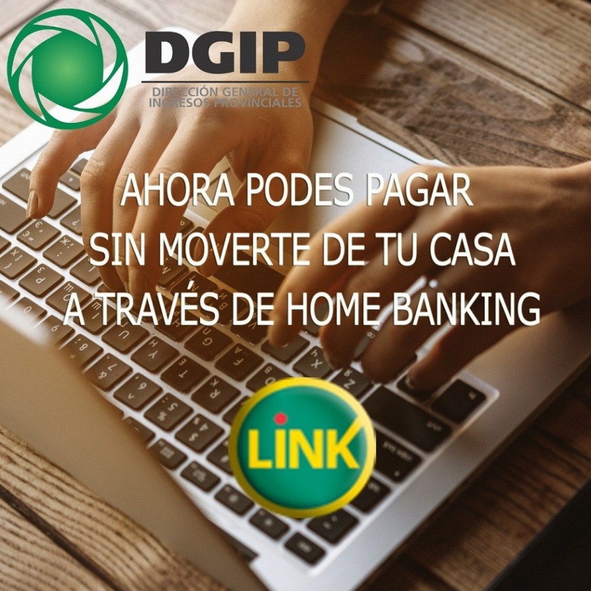 DGIP: se podrán abonar los impuestos desde home banking Red Link