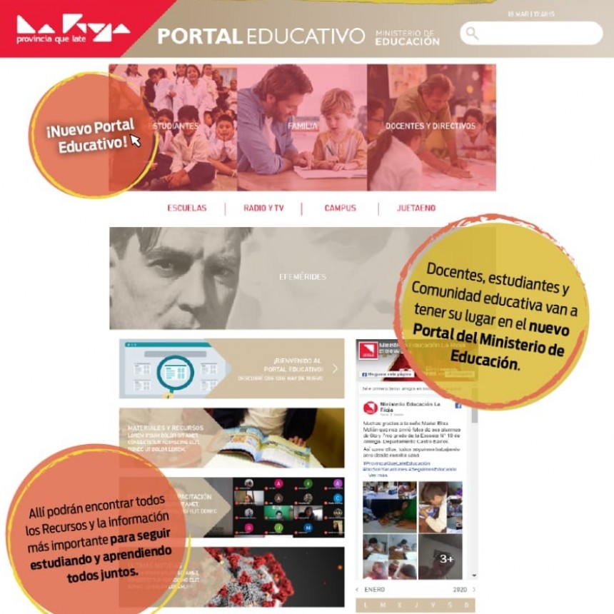 Educación suma recursos para estudiantes y docentes