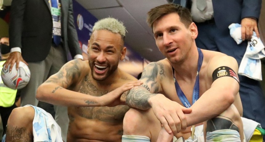 Neymar felicitó a Messi por la Copa América
