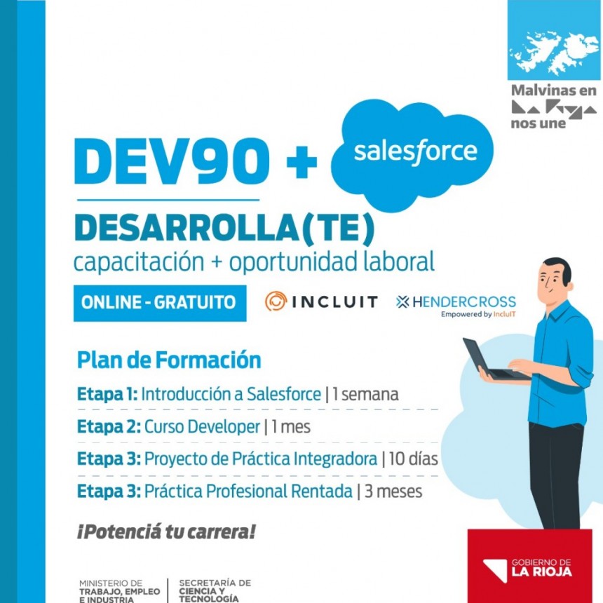 Ciencia y Tecnología lanza el curso DEV90 + Sales Force