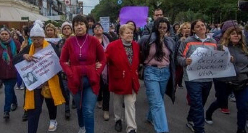  En la casa de Chaco en Bs As marcharon para pedir justicia por el femicidio de Cecilia