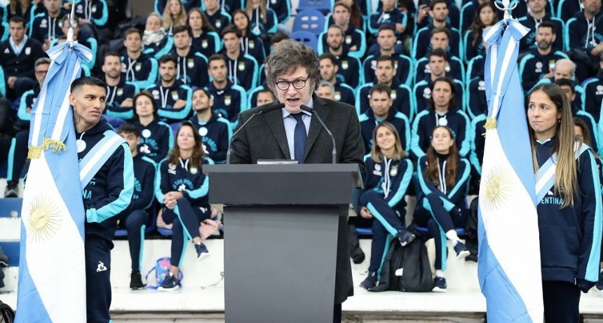 Milei despidió a los atletas que representarán a Argentina en los Juegos Olímpicos y Paralímpicos