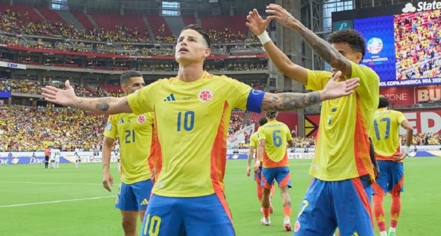 James Rodríguez se lució y llevó a Colombia a las semifinales de la Copa América