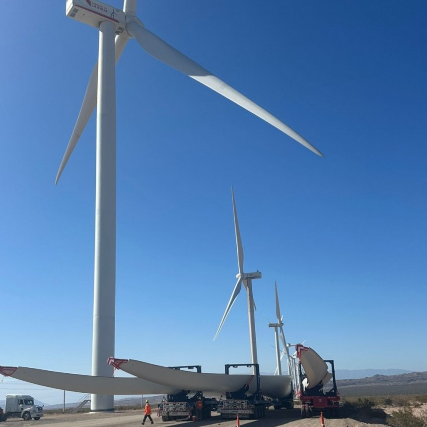 Montarán nuevos componentes para más aerogeneradores en el Parque Eólico Arauco