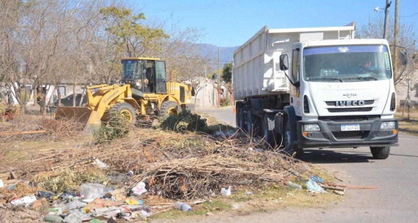 Nuevamente realizaron erradicacion de microbasural en el Barrio Ricardo Primero 