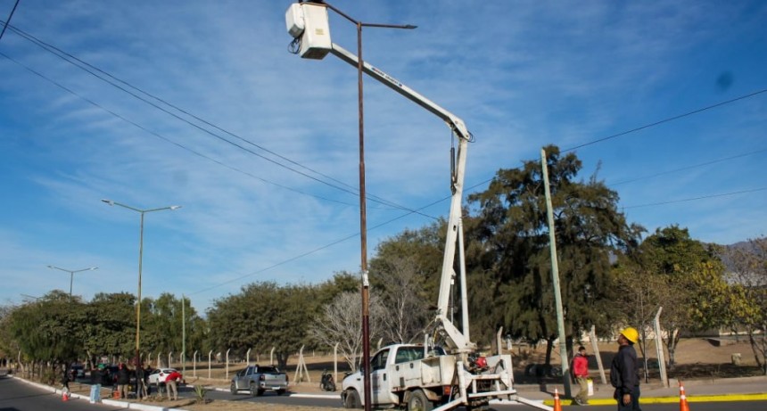 Operativo integral en varias avenidas con recuperación ambiental e iluminación