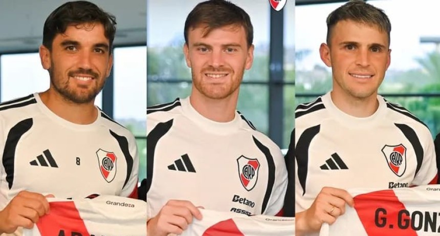 River sacudi&oacute; el mercado: present&oacute; a Beltr&aacute;n, Arambarri y Giovanni Gonz&aacute;lez como nuevos refuerzos