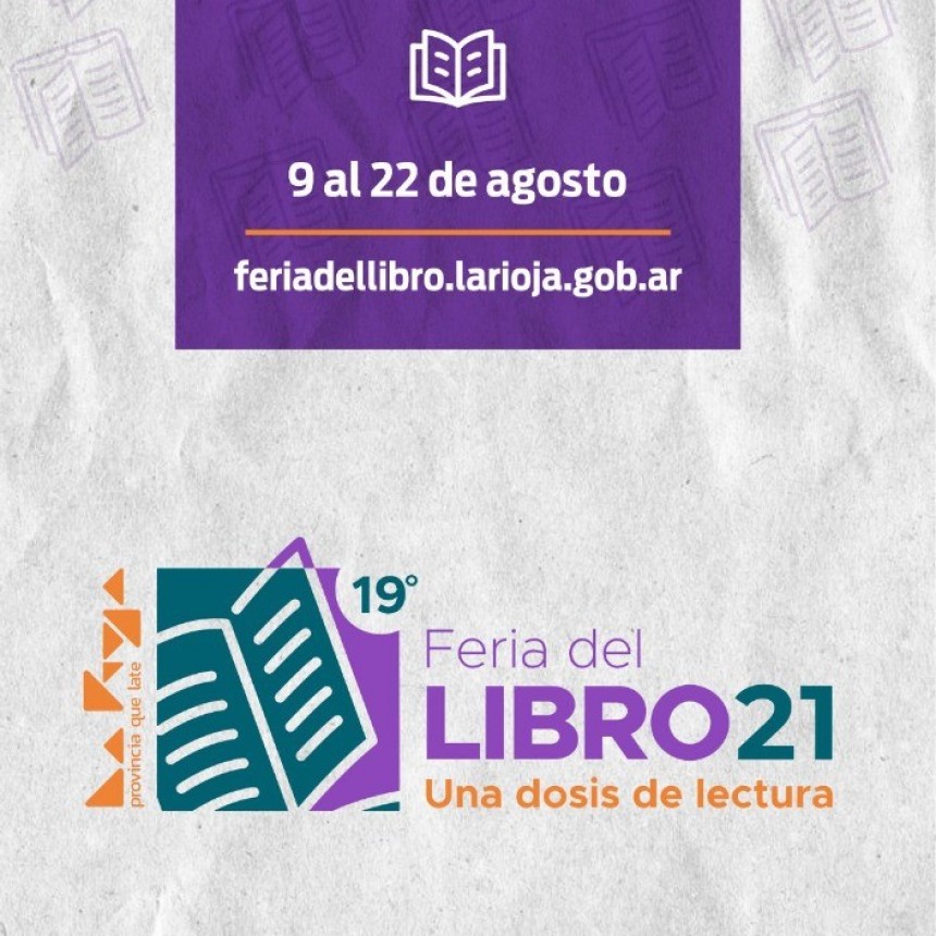 Se realizará la 19º edición de la Feria del Libro bajo el lema “Una dosis de lectura”