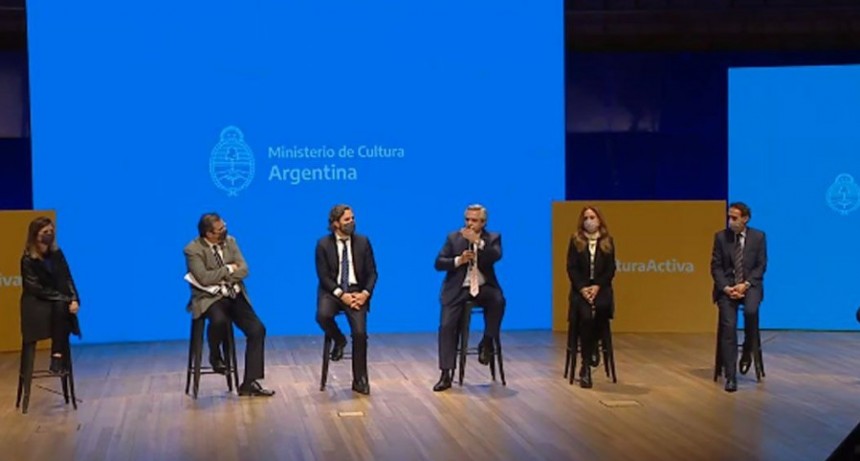 El presidente Alberto Fernández presentó la iniciativa 'Activar Cultura'