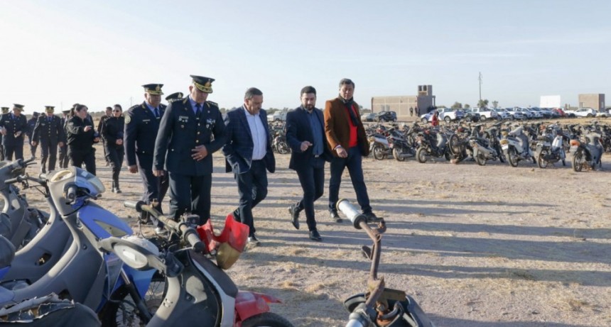 Quintela inauguró una oficina administrativa en el depósito de vehículos y elementos secuestrados por la Policía