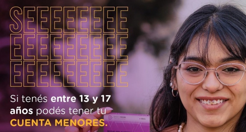  El Banco Rioja presenta una cuenta gratuita para jóvenes de 13 a 17 años