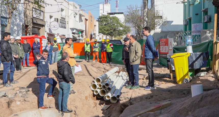  Quintela supervisó las obras que se ejecutan en el centro capitalino que significarán en mejoras para la ciudadanía 
