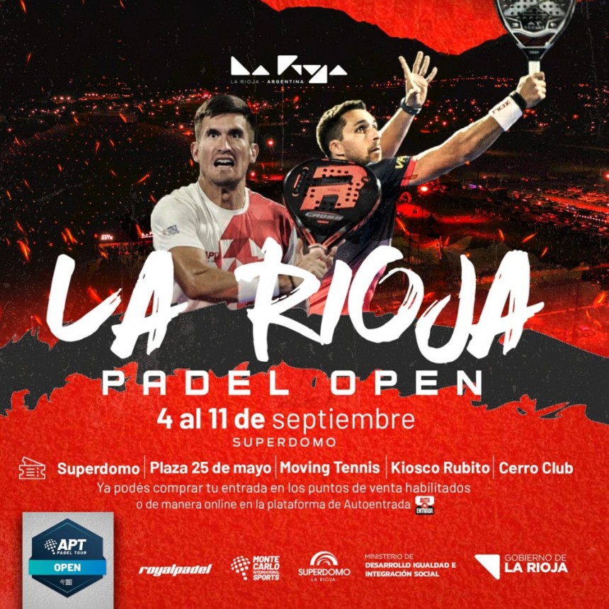 Se disputará La Rioja Pádel Open en el Superdomo 