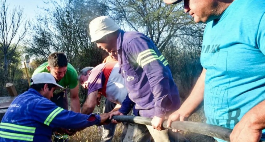   Avanza la obra del sistema integral de agua potable en Chamical 