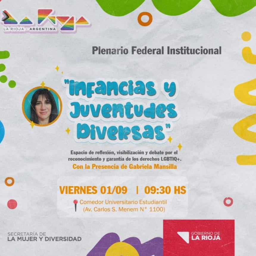 Invitan a participar del Plenario Federal Infancias y Juventudes Diversas