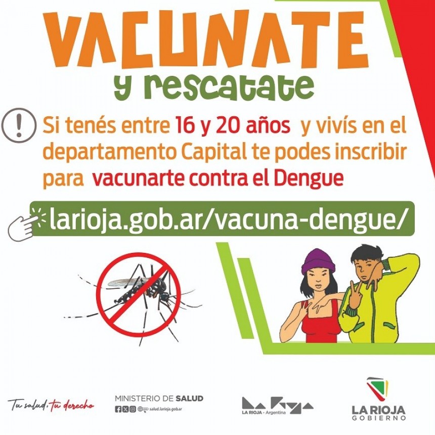 Arranca hoy la campaña de vacunación contra el dengue 