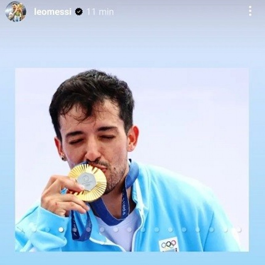 Messi felicitó al Maligno Torres, tras la histórica medalla de oro en BMX