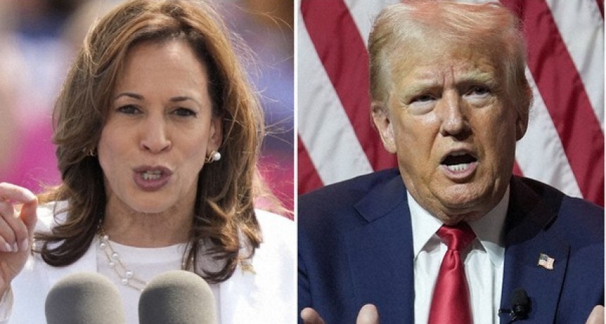 Kamala Harris aventaja ligeramente a Donald Trump