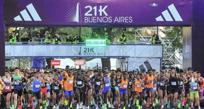 Más de 25 mil personas participaron de la Media Maratón de Buenos Aires 
