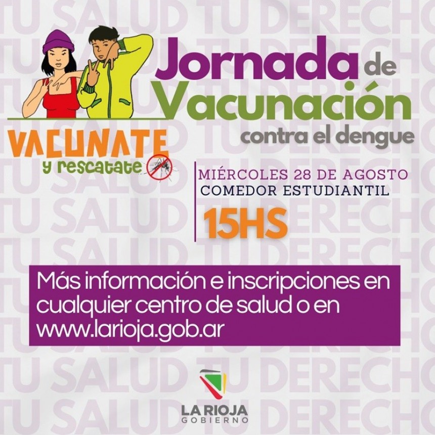 Salud realiza Jornada de Vacunación contra el Dengue