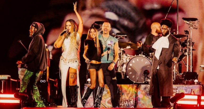 Coldplay junto a Tini en Miami