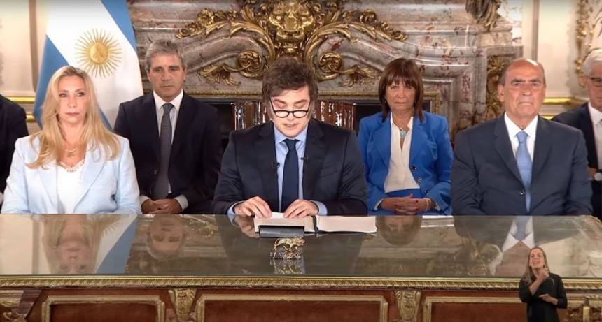 Las declaraciones más relevantes de Javier Milei en cadena nacional