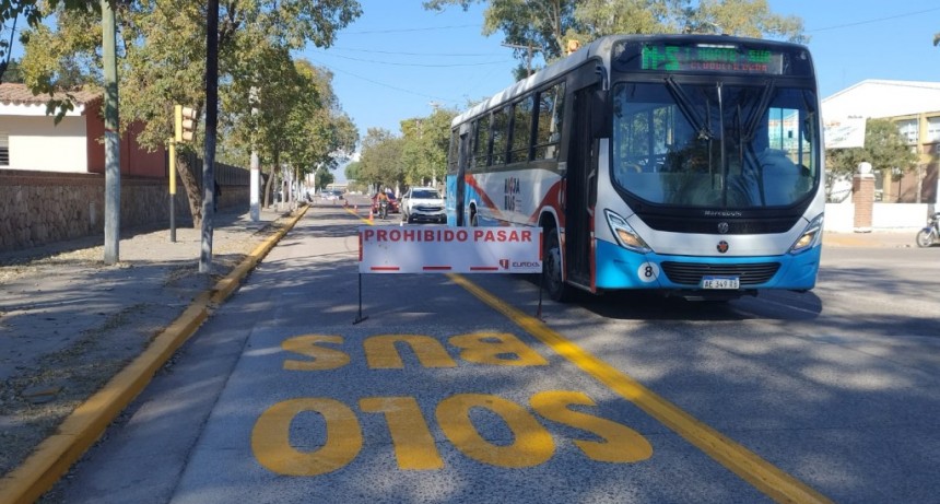 Confirman que las vías exclusivas para el transporte público comenzarán a funcionar el 1º de septiembre